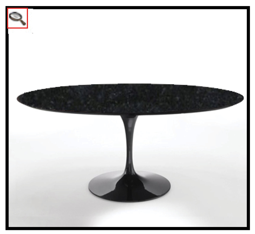 Eero Saarinen - Table Tulip en granit.