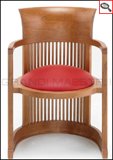 Barrel chair, Barrel sessel, designed by Frank Loyd Wright.