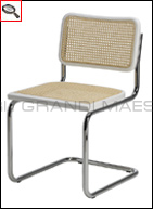 Cesca chair with Vienna straw texture - designed by Marcel Breuer.