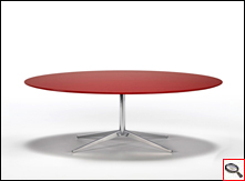 Florence Knoll table with coloured top