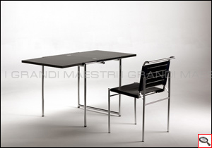 Jean-Adjustable table designed by Eileen Gray. 