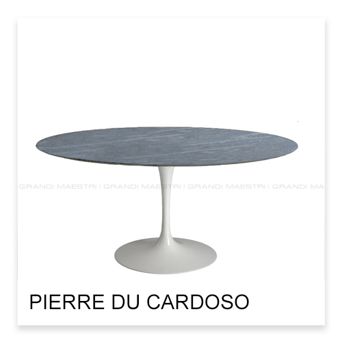 Table Tulip avec plateau enpierre du Cardoso