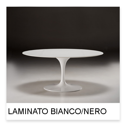 Eero Saarinen Tavolo Tulip Laminato bianco o nero