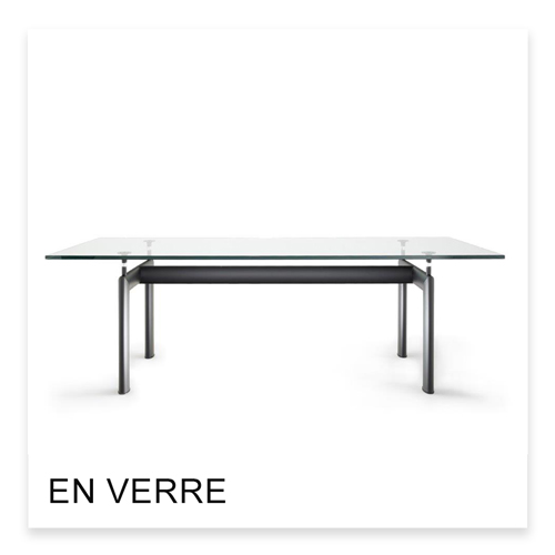 Lecorbusier Table Tube d’Avion en verre