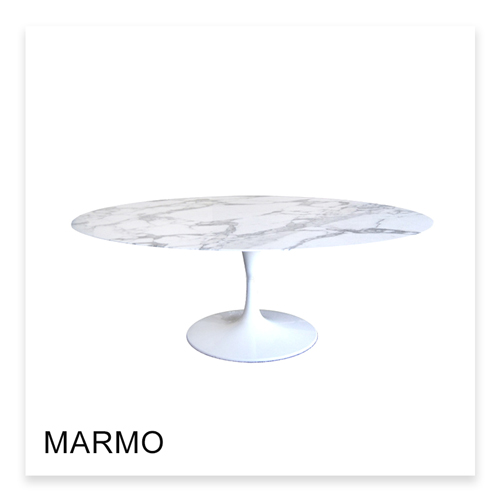 Eero Saarinen Tavolo Tulip con piano in marmo