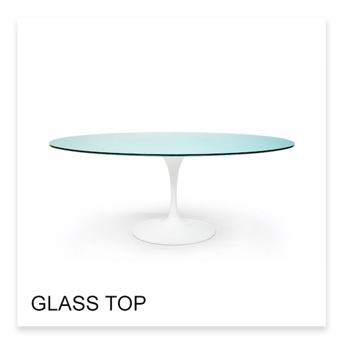 Eero Saarinen Tulip Table with glass top