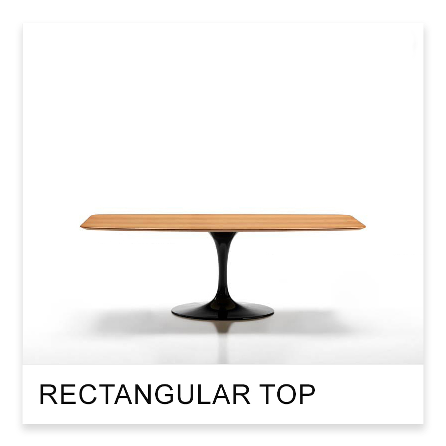Eero Saarinen Tulip Table with rectangular top